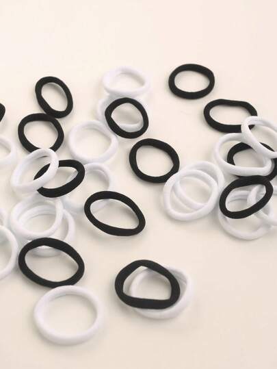 72 pcs Basic Elastic Hair Ties