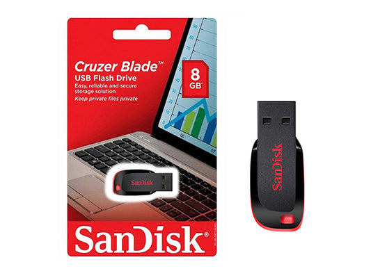 Sandisk Cruzer Blade USB Flash Drive 8GB