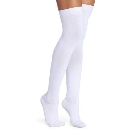 Basic White Knee Socks