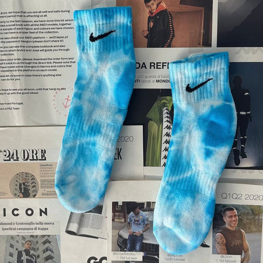 Blue - Tie Dye Socks