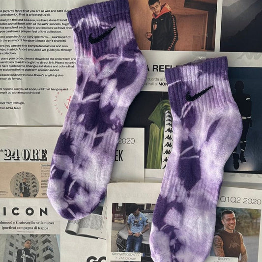 Purple - Tie Dye Socks