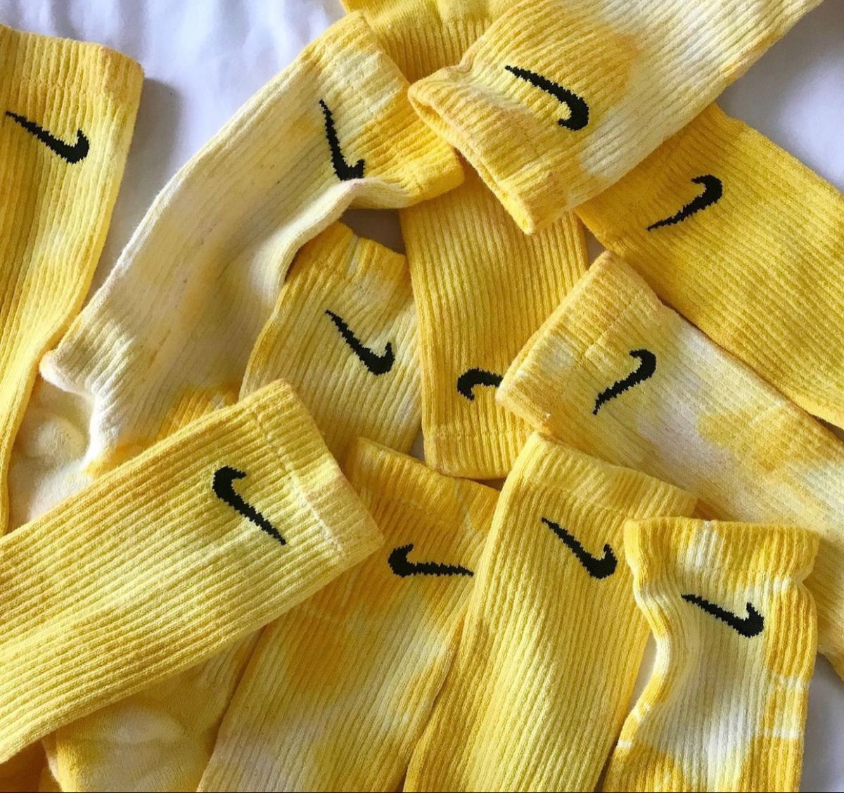 Yellow - Tie Dye Socks