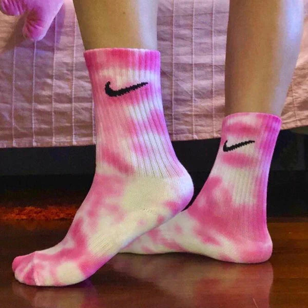 Pink - Tie Dye Socks