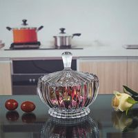 Crystal Sugar Bowl - Diamond Shape